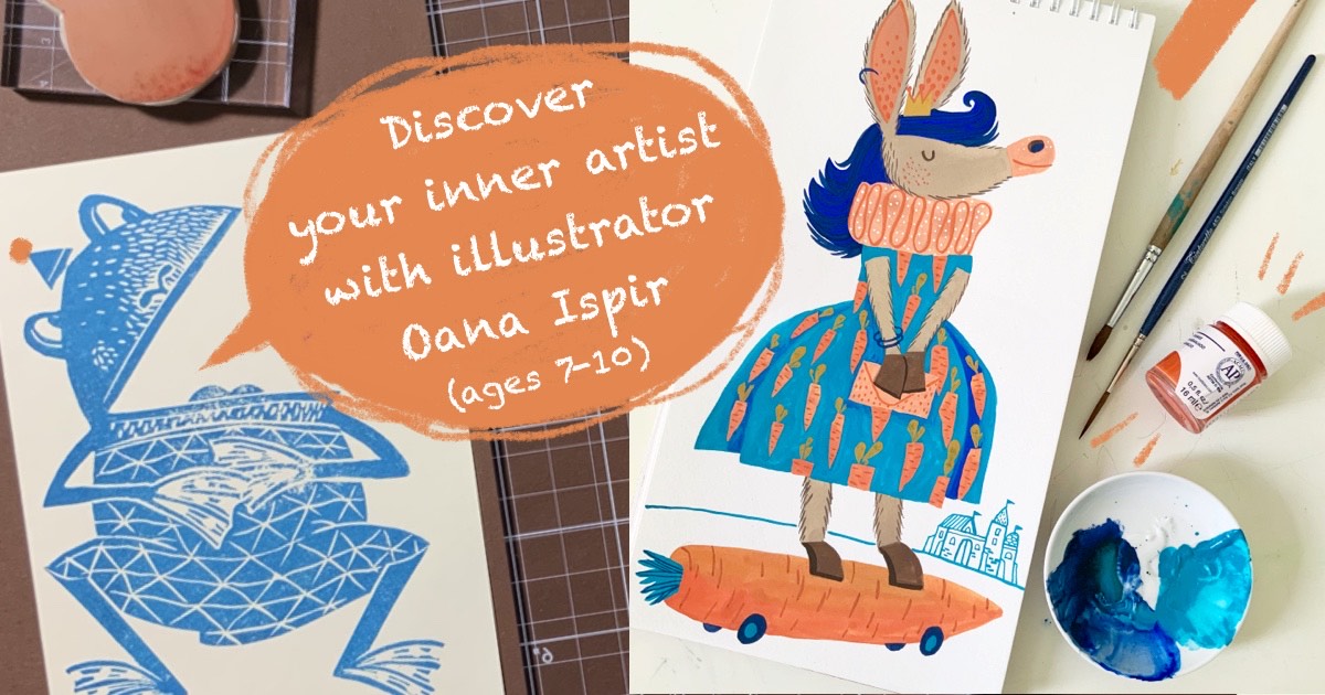 Learn Romanian and Discover Your Inner Artist with Illustrator Oana Ispir (ages 7-10)